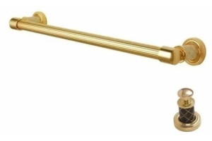 Полотенцедержатель Boheme Murano золото с коричневым