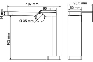 Смеситель Wasserkraft Elbe 7410 для раковины - 2
