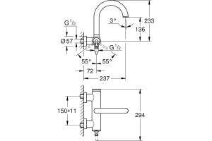 Смеситель Grohe Atrio New 32652GL3 для ванны с душем, холодный рассвет - 2