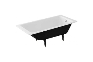 Чугунная ванна Delice Parallel 150x70 DLR220503RB-AS с черными матовыми ручками с антискользящим покрытием - 2