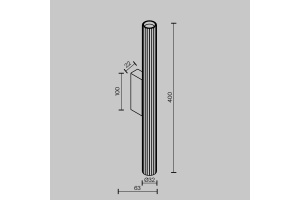 Настенный светильник (бра) Technical C082WL-12W2.7K-B - 2