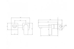 Смеситель для раковины Abber Weiss Insel белый, хром (AF8082W) - 3