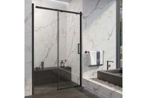 Душевая дверь в нишу Veconi Vianno VN-70 160 см, профиль черный