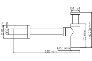 Сифон для раковины Wasserkraft Sauer A173 - 2