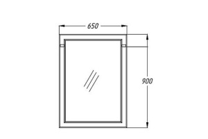 Зеркало Opadiris Омега 65 слоновая кость - 3