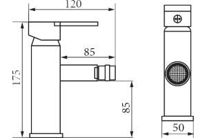 Смеситель Veragio Quartet VR.QRT-4620.CR для биде - 2