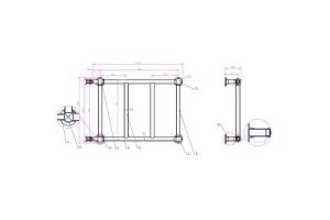 Полотенцесушитель водяной Boheme Palazzo золото глянцевое - 2