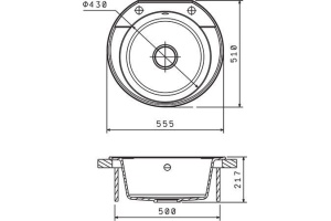 Мойка кухонная Florentina Эльба бежевый - 2