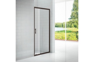 Душевая дверь в нишу Cezares Eco O-BF-1-120-C-NERO стекло прозрачное