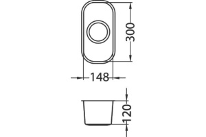 Дополнительная мойка Alveus Variant Monarch 110 золото - 3