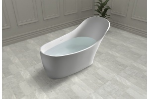 Ванна из искусственного камня Abber Stein 169х75 белый матовый - 3