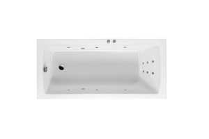 Ванна акриловая Excellent Aquaria Line 170х75 с гидромассажем белый - хром