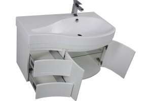 Тумба для комплекта Aquanet Сопрано 2-95 белая R - 3