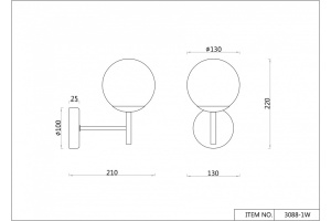Бра F-promo Sheeny 3088-1W - 2