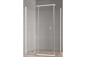 Душевой уголок Royal Bath HPVD 90х100 профиль белый стекло прозрачное