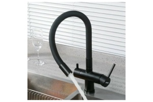 Смеситель для кухонной мойки Gappo G4398-36 черный - 2