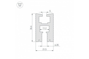 Профиль Arlight EX-2000 013208 - 3