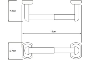 Держатель туалетной бумаги Wasserkraft Oder K-3022 - 3