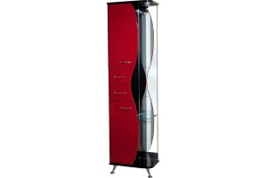 Шкаф-пенал Bellezza Рио 50 L красный с черным - 2