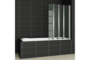 Шторка на ванну Cezares Pratico V4 100/140 P Cr R