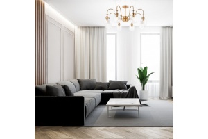 Люстра на штанге Escada Gloss 1141/8PL Clear - 2