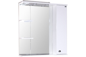 Зеркало-шкаф Onika Эльбрус 80 R с подсветкой белый 