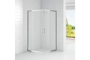 Душевой уголок Cezares ECO-O-A-2-90-P-Cr стекло punto - 2