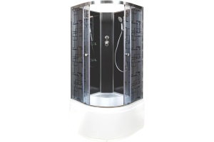 Душевая кабина DETO BM4510NBLACK с высоким поддоном, с сиденьем, без крыши