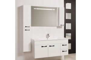 Комплект мебели Aquaton Диор 120 белый