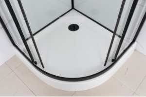 Душевая кабина Frank F410 Black низкий поддон б/к Без крыши - 3