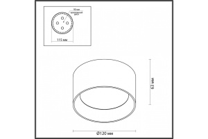 Потолочный светодиодный светильник Odeon Light Hightech Oben 6622/10CL - 3