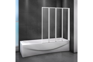 Шторка на ванну Cezares Relax V-4-80/140-C-Bi стекло прозрачное - 2