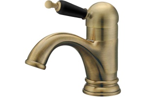 Смеситель для раковины высокий Boheme Medici бронза с черной керамикой