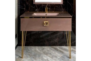 Тумба под раковину Armadi Art Lucido 100 розовый - 2