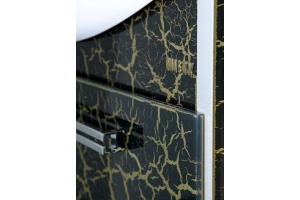 Тумба под раковину Misty Джулия 75 черная глянцевая - 2