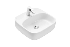 Тумба с раковиной Одри 42 и столешницей Aquaton Мишель 80 белый-светлое дерево - 3