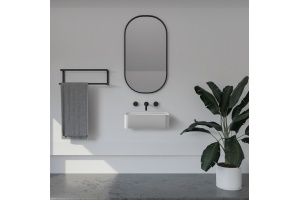 Раковина подвесная Abber Stein 50х40 белый матовый - 3