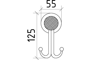 Крючок Boheme Royal Cristal Gold двойной - 3