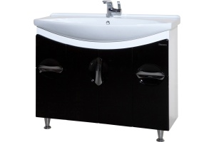 Мебель для ванной Bellezza Лагуна 105 черная - 3