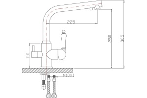 Смеситель Zorg Clean Water ZR 313 YF-33 BR для кухонной мойки - 2