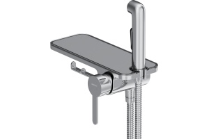 Гигиенический душ STWORKI by Damixa Стокгольм HFSG35000 со смесителем, С ВНУТРЕННЕЙ ЧАСТЬЮ, хром, встраиваемый, настенный, латунь