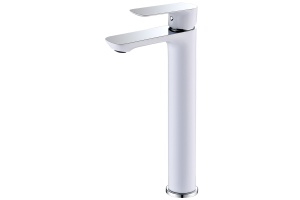 Смеситель ABBER Weiss Insel AF8011W для раковины, белый-хром - 2