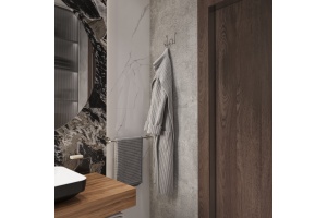 Крючок DIWO Смоленск П16537 двойной, хром - 2