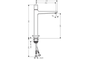 Смеситель для раковины Hansgrohe Metropol хром (32572000) - 3