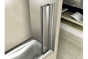 Шторка на ванну Cezares Pratico V5 120/140 P Cr L - 2