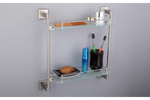 Стеклянная полка для ванной Gappo G17 G1707-2 - 2