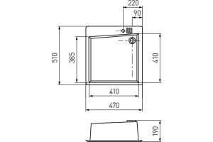 Мойка кухонная AQUATON Парма серая - 3