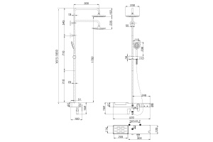 Душевая стойка Lemark Tropic LM7007C - 2