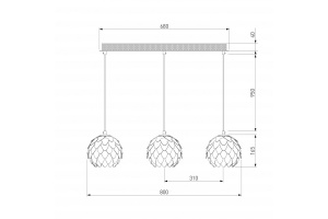Подвесной светильник Bogate's Cedro 304/3 - 2