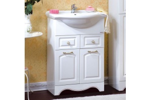 Тумба с раковиной Бриклаер Анна 60 белая